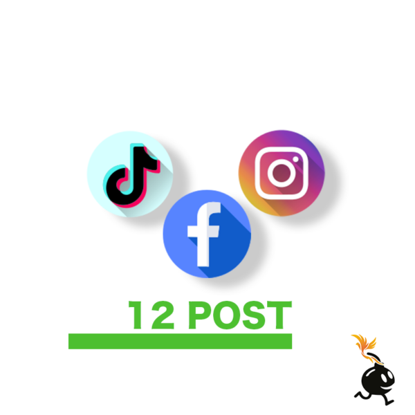 PROMO SOCIAL 12 POST AL MESE